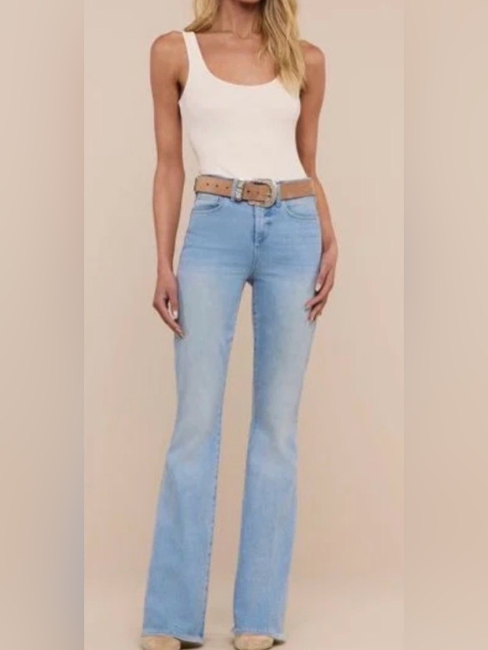 L’AGENCE Flare Leg Jeans Light Wash Size 25